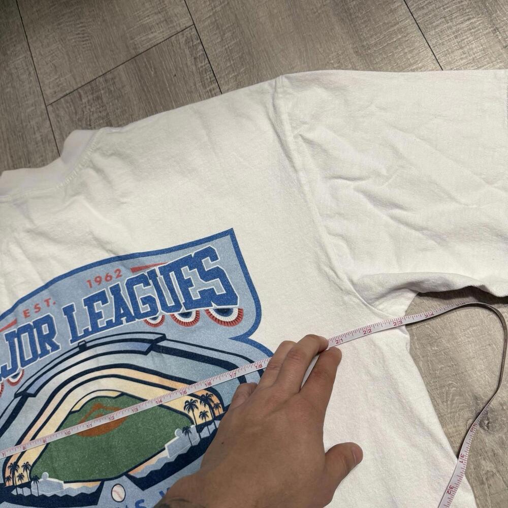 Vintage Rare Los Angeles Dodgers Giovanni’s World White T Shirt - Picture 5 of 6